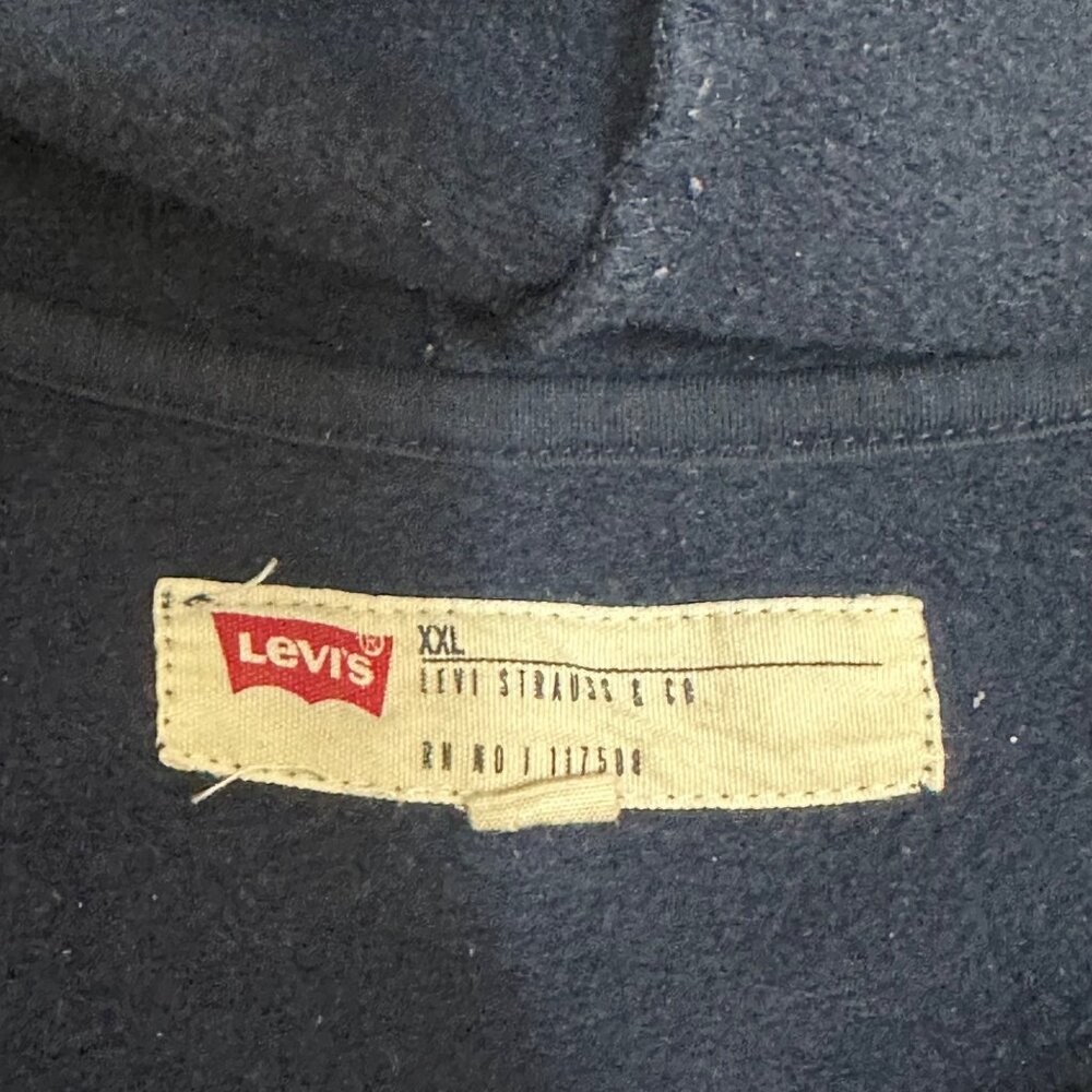 Levi Strauss Kids**XXL Navy Blue Hoodie Sweatshirt Athleisure Streetwear Preppy - Picture 4 of 10